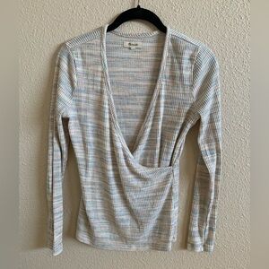 MADEWELL Cross Over Long Sleeved Sweater Top 🌴